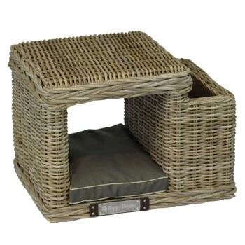 Happy House Rattanhocker Mit Zeitschriftenständer – Bild 2