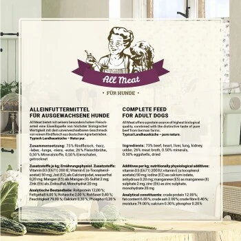 Betty's Landhausküche Fleischtopf (All Meat) 6 X 400g Für Hund – Bild 5