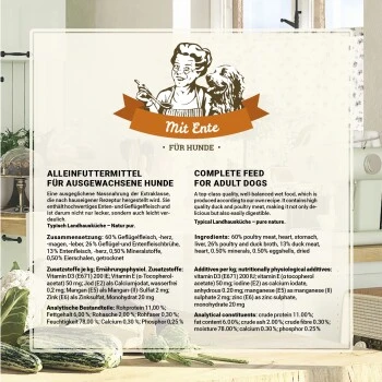 Betty's Landhausküche Mit Ente 6 X 400g Für Hund – Bild 5