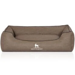 Knuffelwuff Hundebett Scottsdale Aus Kunstleder Stone Clay M-L