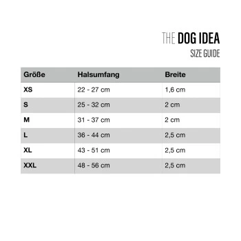 THE DOG IDEA Biothane Halsband Navy Schwarz S – Bild 2