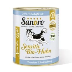 Sanoro Sensitiv BIO-Huhn Mit BIO-GemĂĽse 6x800g