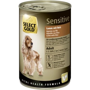 SELECT GOLD Sensitive Adult Lamm Mit Reis 6x400 G
