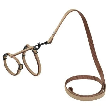 MORE FOR Katzengeschirr Baumwolle Mit Leine S-M