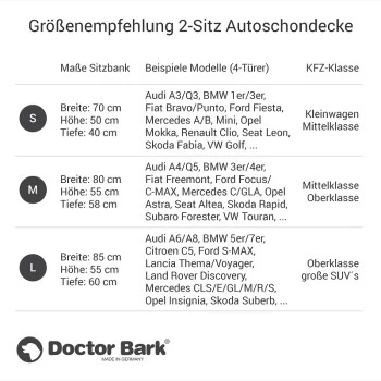 Doctor Bark Autoschondecke Rückbank 2-Sitz Prodtest Grau S – Bild 5