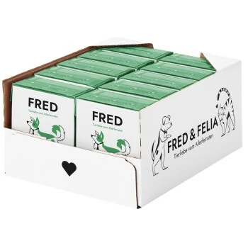 Fred & Felia FRED 10x390g Hirsch & Wildschwein Mit Hirse â Bild 2